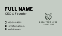 Gray Wolf Hound Business Card Design