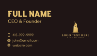 Gold Star Building Business Card Design