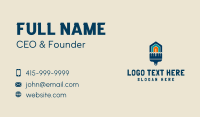 House Fence Paint Brush Business Card Design