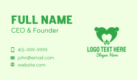 Green Eco Dental Care Business Card Design