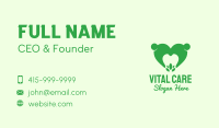 Green Eco Dental Care Business Card Image Preview