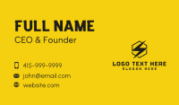 Electrician Business Card example 2