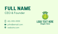Green Eco Tennis Ball Business Card