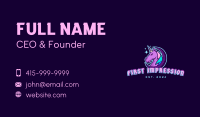 Unicorn Horse Gaming Business Card Image Preview