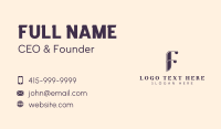Fashion Business Card example 3