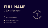  Masculine Round Lettermark Business Card