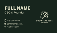 Leaf Woman Hair Salon Business Card