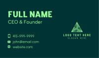 Financial Tech Pyramid Business Card