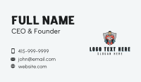 Shield Superhero Man Business Card Design