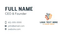 People Learning Paper Business Card Design