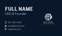 Tech Startup Business Letter R Business Card