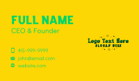 Confetti Business Card example 2