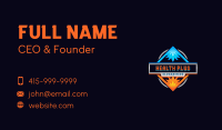 Fire Ice Diamond Business Card Design