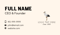 Wild Egret Bird  Business Card