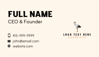 Wild Egret Bird  Business Card