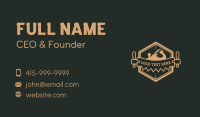 Lumberjack Saw Badge Business Card