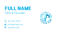 Squeegee Spray Cleaning Business Card
