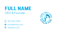 Squeegee Spray Cleaning Business Card