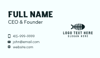 Black Fishbone Business Card