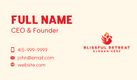 Flame Barbecue Chicken Business Card