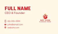 Flame Barbecue Chicken Business Card