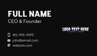 Paint Artistic Wordmark Business Card