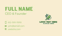 Cute Green Bird Business Card