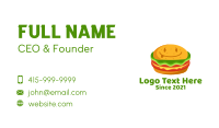 Happy Burger Snack  Business Card