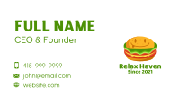 Happy Burger Snack  Business Card