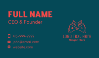 Red Fox Gamepad Controller Business Card Design