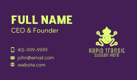 Digital Green Frog Business Card