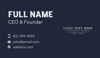 Professional Elegant Wordmark Business Card