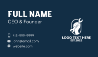 White Mechanic Hand  Business Card Design