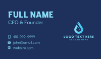 Water Droplet H2O Business Card