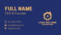 Orange Hexagon House  Business Card