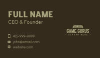 Classic Gothic Masculine Wordmark Business Card