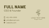 Minimalist Flower Garden Business Card Design