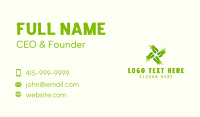 Plant Farming Eco Leaf  Business Card
