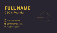 Elegant Apparel Brand Business Card