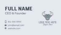 Angry Strong Buffalo Business Card