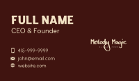 Street Brush Wordmark Business Card