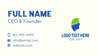 Mental Health Leaf  Business Card Design