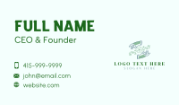 Floral Gardening Gloves Business Card Design