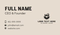 Wood Planer Business Card example 4