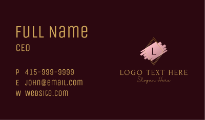 Premium Boutique Lettermark Business Card