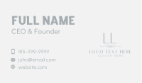 Luxury Generic Minimalist Letter Business Card