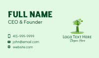 Green Tree Park  Business Card Design