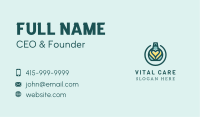Teal Heart Cologne Business Card