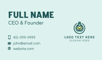 Teal Heart Cologne Business Card Design