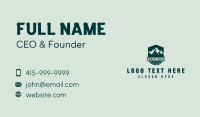 Outdoor Mountaineering Shield Business Card